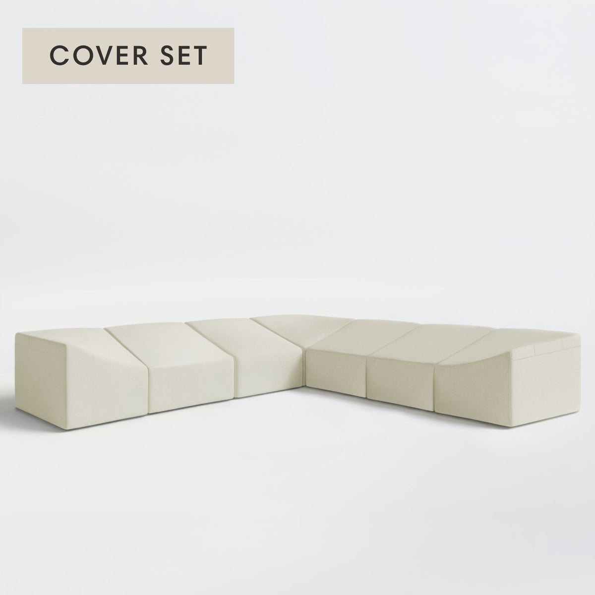 All-Season Outdoor Protective Cover Set for Washable 7-Seater Corner Sectional